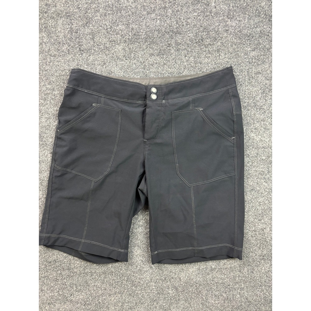 Aventura Shorts Womens 4 Black Hiking Outdoor Stretch Cargo Embroidered Back
